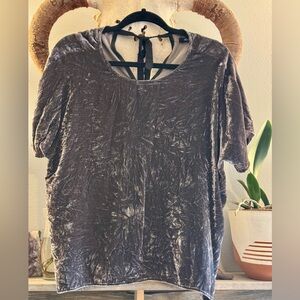 Madewell Velvet tie top